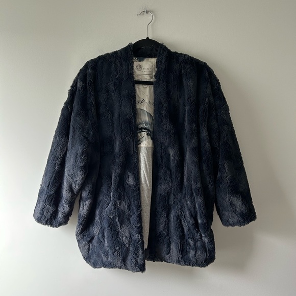 Tiny Jackets & Blazers - Anthropologie Tiny blue faux fur jacket